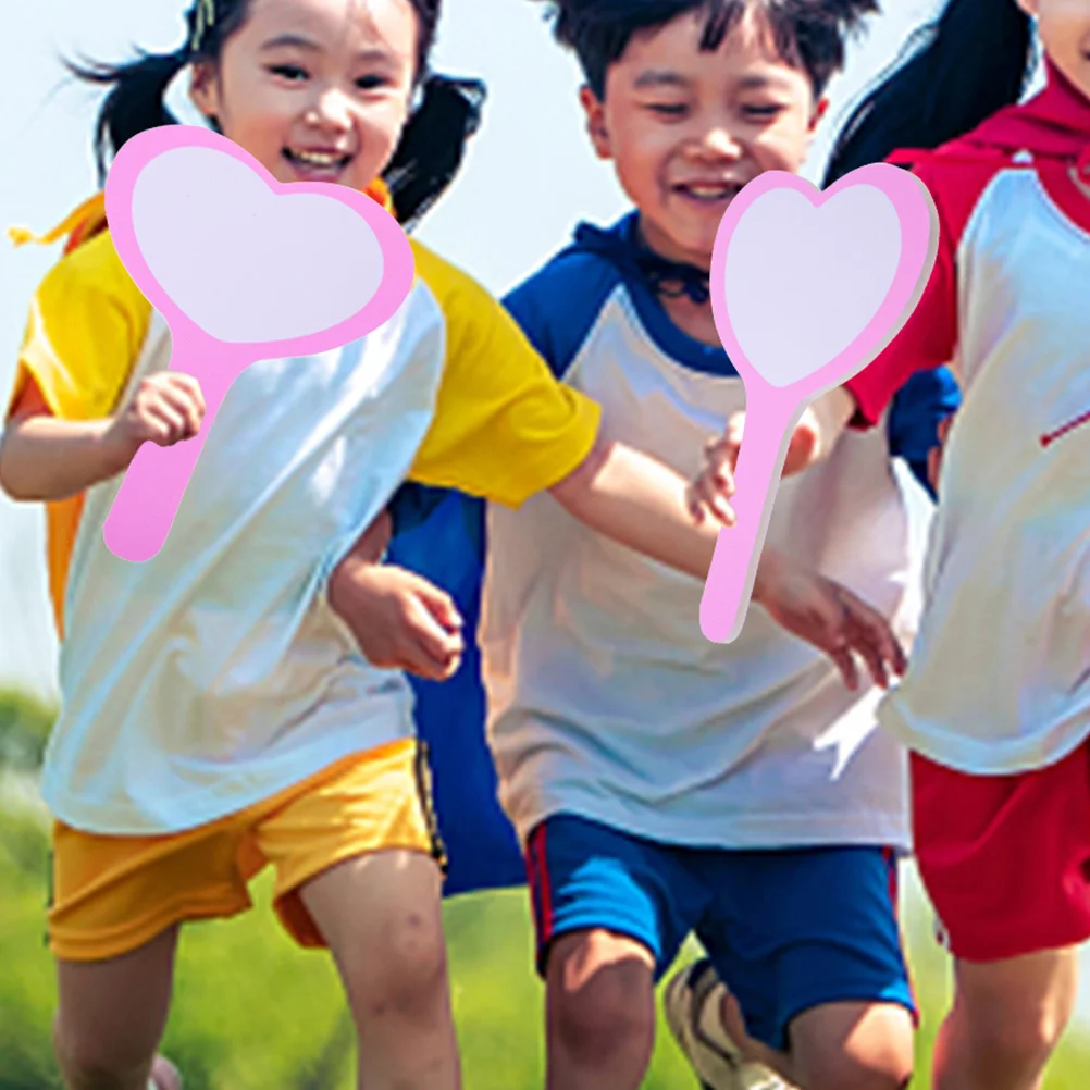 

2pcs Handheld Whiteboard Reusable Dry Erase Scoreboard For Voting Auctions Games Single Sided Writing Paddle Teaching Equipment