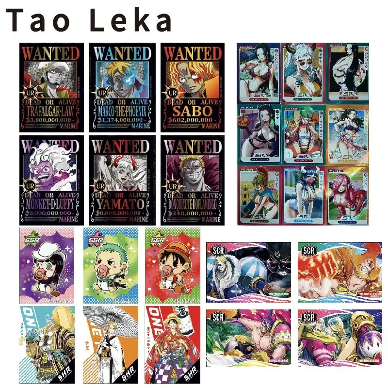 

Tao Leka One Piece Ssr-Ur-Shr-Scr-Esr Series Anime Characters Nico-Robin Hancock Nefertari D-Vivi Children's Toys Birthday Gift