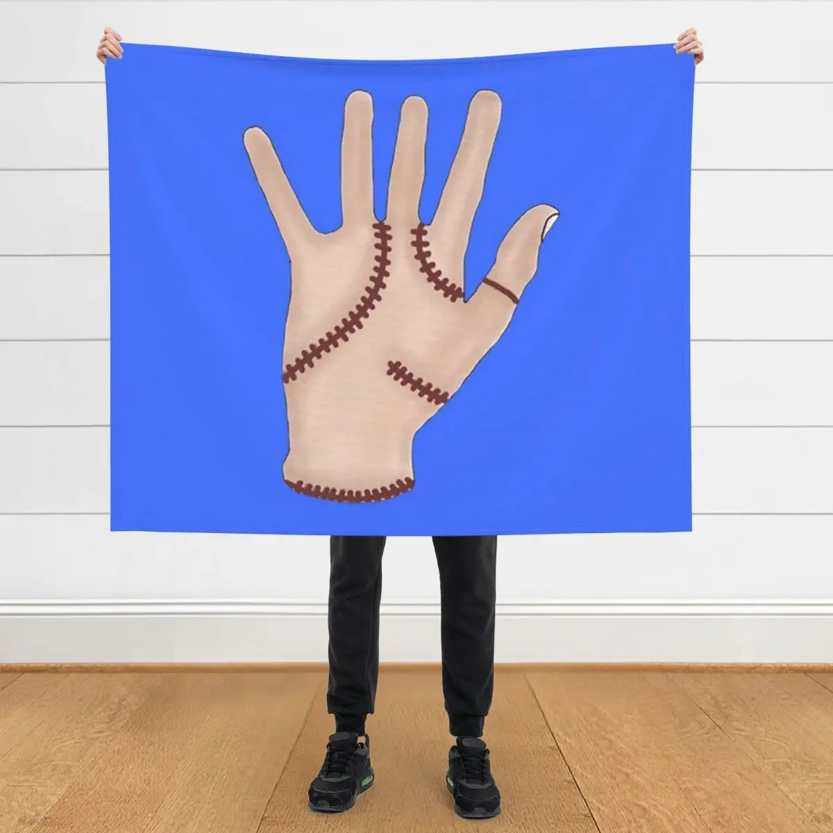 

Thing from Wednesday - Thing (2) Throw Blanket wednesday Large Cute Plaid Custom Blankets