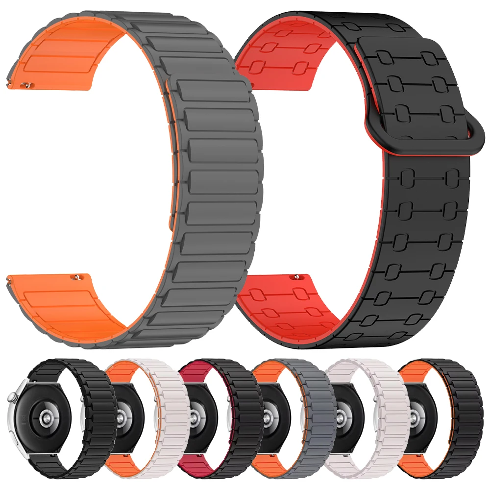 Correa de reloj de bucle magnético de silicona para Garmin Venu 3 2/Vivoactive 4/Forerunner 265 255 Music 570 47mm Correa pulsera bandas de 22mm