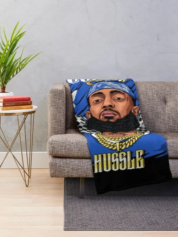 Nip Hussle Rapper Throw Blanket Hair Polar anime Blankets