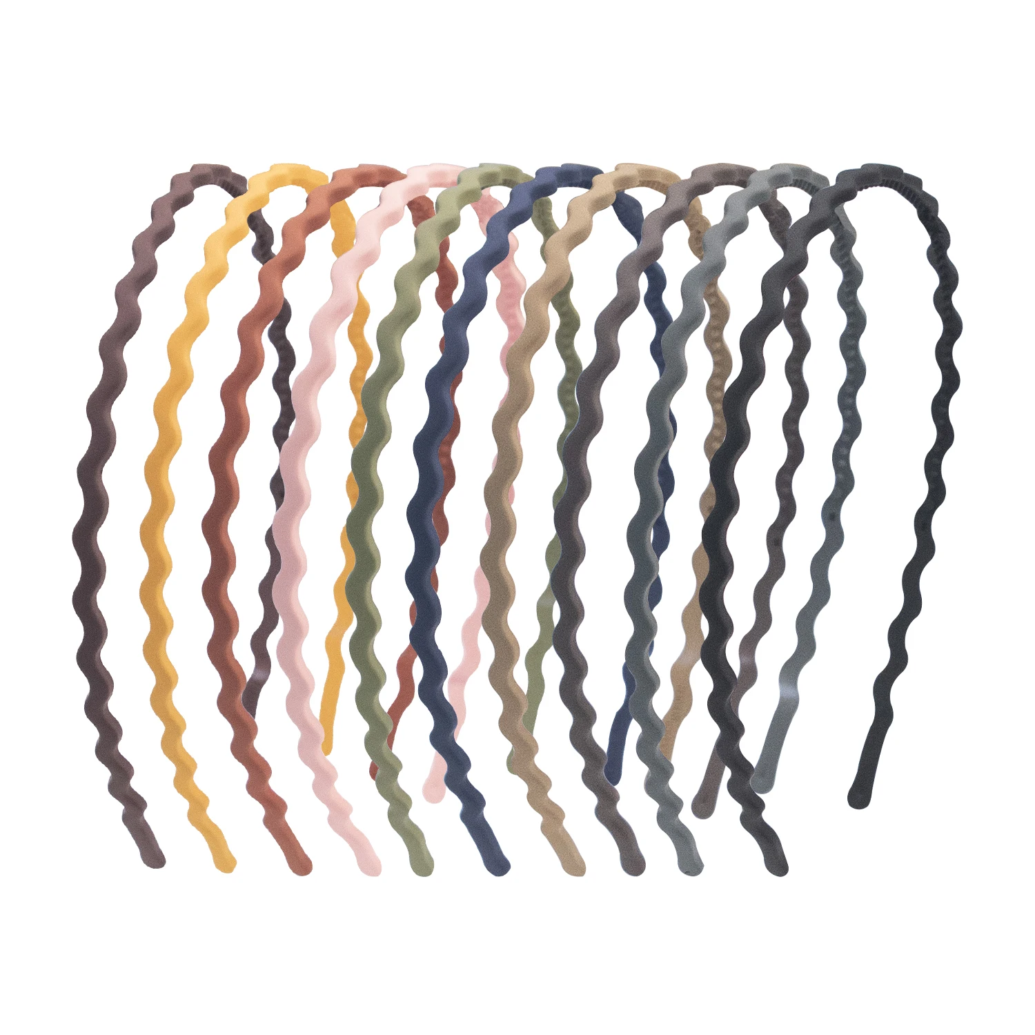 10PCS Matte Thin Headband For Women Girls 0.2inch Wave Hairband Female Hair Hoop Headwear Hair Band Accessorie