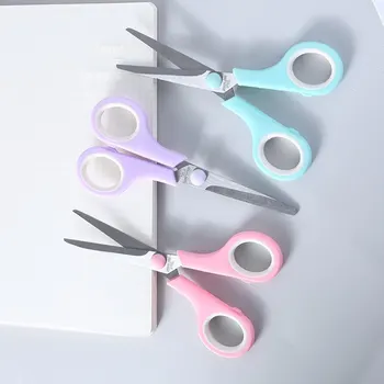 3 סגנון צבעוני נירוסטה מספריים חייט בית מזמרה בית ספר משרד אספקת חותך תלמיד מכתבים מתנה חיתוך כלי