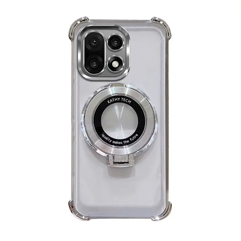 For OnePlus 16 15 15R 13R 15T 13S 13T Case Electroplated Bezel Transparent TPU CD-pattern Bracket Cover For Oneplus16 Funda