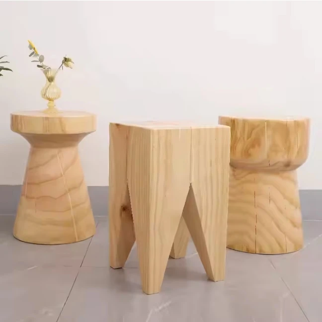 Customized ancient solid bamboo tea table, environmentally friendly carving angel characteristic traditional folk art bamboo