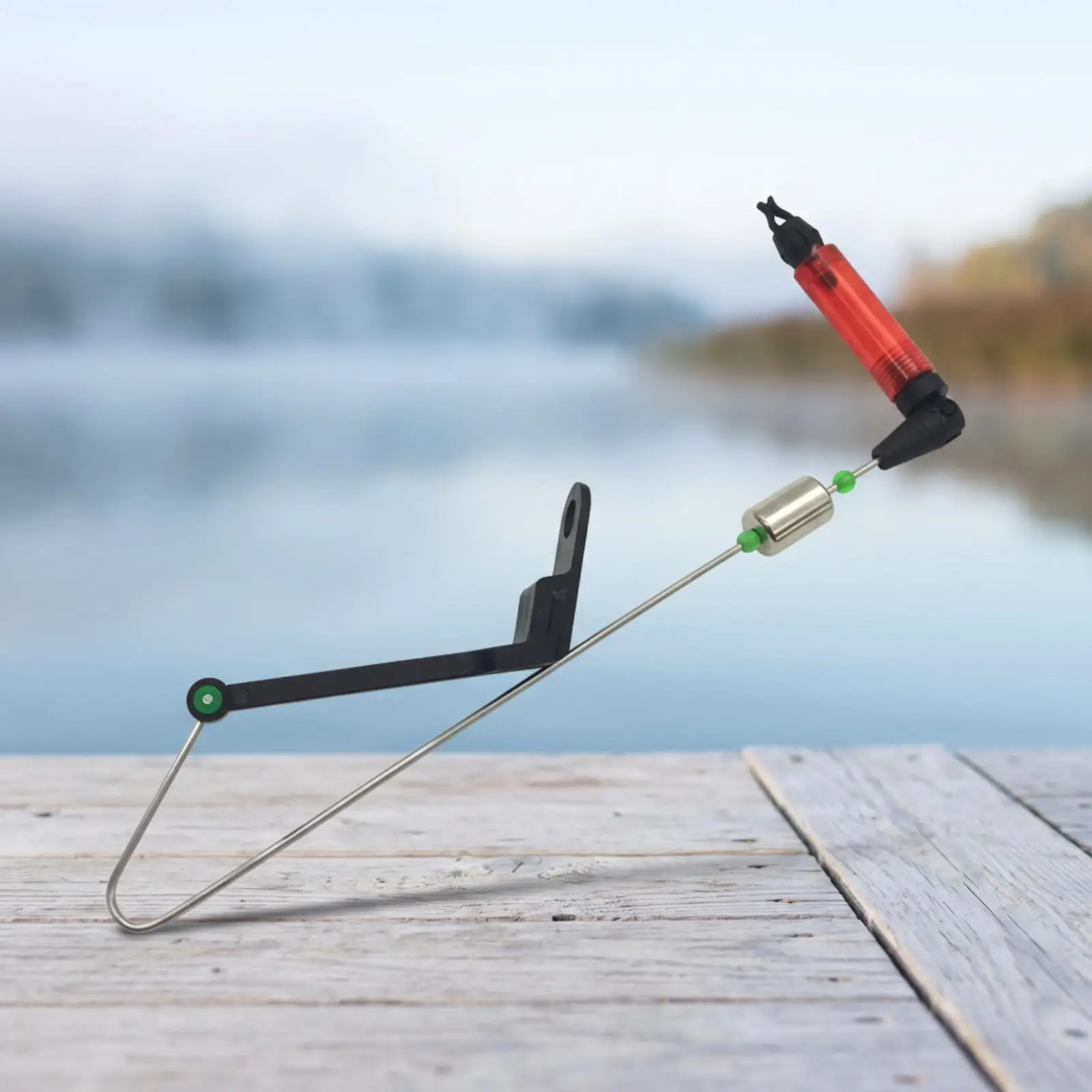 Visual Fishing Signal Bite Alarm for Carp Fishing Stainless Steel Frame Translucent Body Line Activity Sensor
