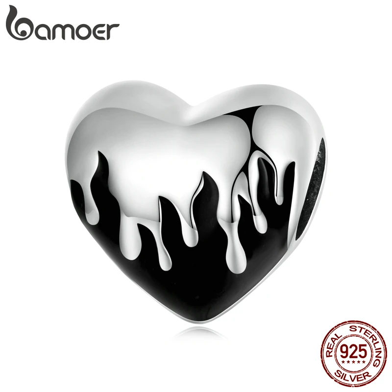 

Bamoer 100% 925 Sterling Silver Shining Ziron Burning Love Charm fit Women Bracelet & Bangle Unique Bead Making DIY Fine Jewelry