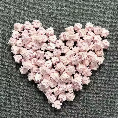 Huano Sakura V2 Switch 5pins 35g Linear RGB Factory Lubrication For Custom Mechanical Gaming Keyboard MX Switches PC Accessories