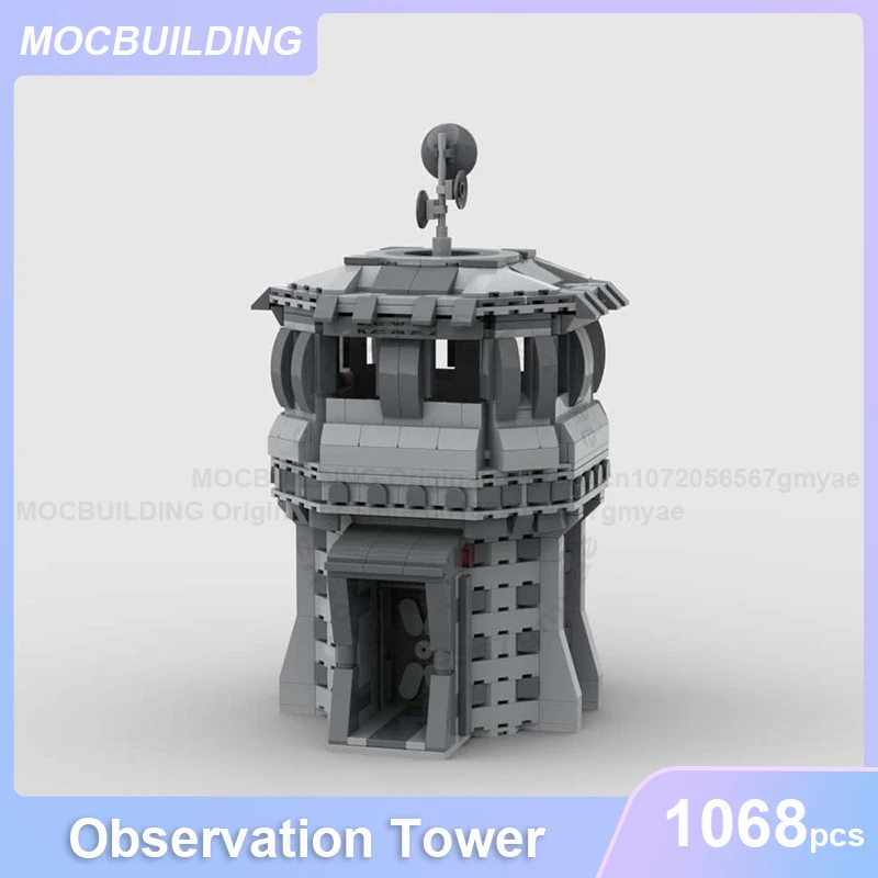 Observation Tower Model MOC Building Blocks DIY Assemble Bricks Space Architecture Display Collection Xmas Toys Gifts 1068PCS