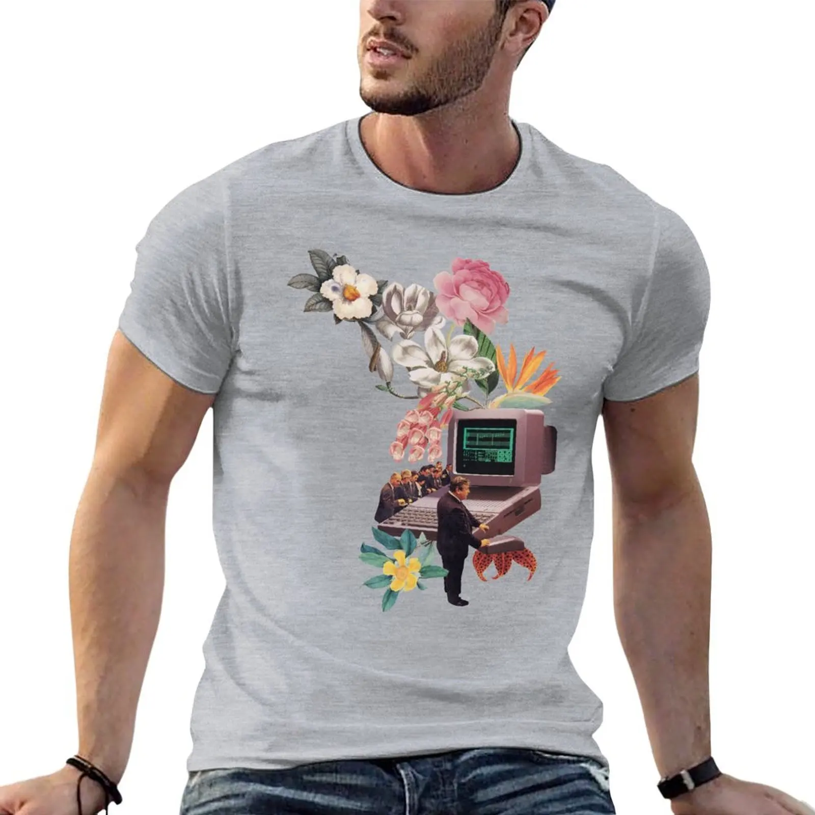 

Brainstorming T-shirt quick-drying cute clothes animal prinfor boys korean fashion T-shirts for men cotton