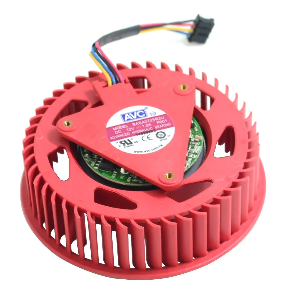 Dla AVC wentylator karty graficznej BASA0725R2U 12V, 1.20A ATI HD5870 HD5970 HD5850 Turbo wentylator karty graficznej turbiny FD9238H12S