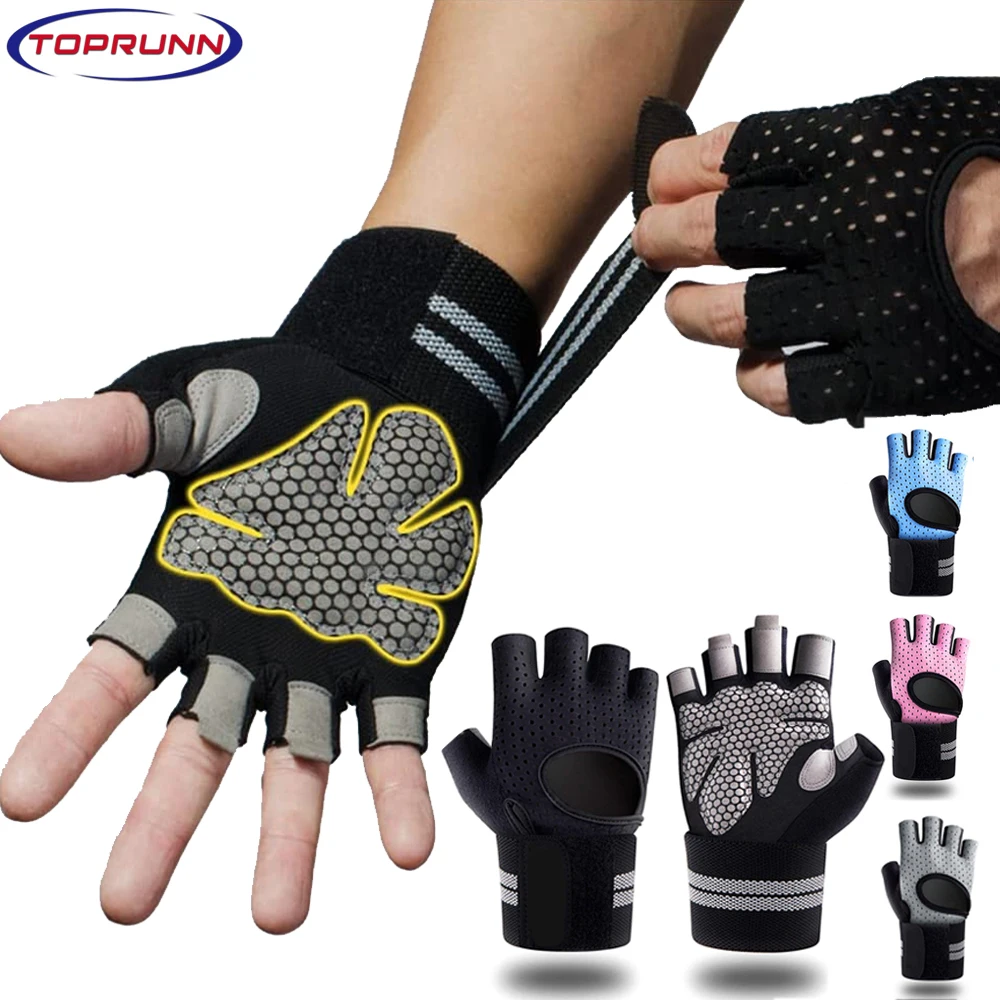 

Weightlifting Gloves Men Women Workout Glove Barbell Gym Fitness Gloves With Wrist Support for Cossfit Training Exercise Protect