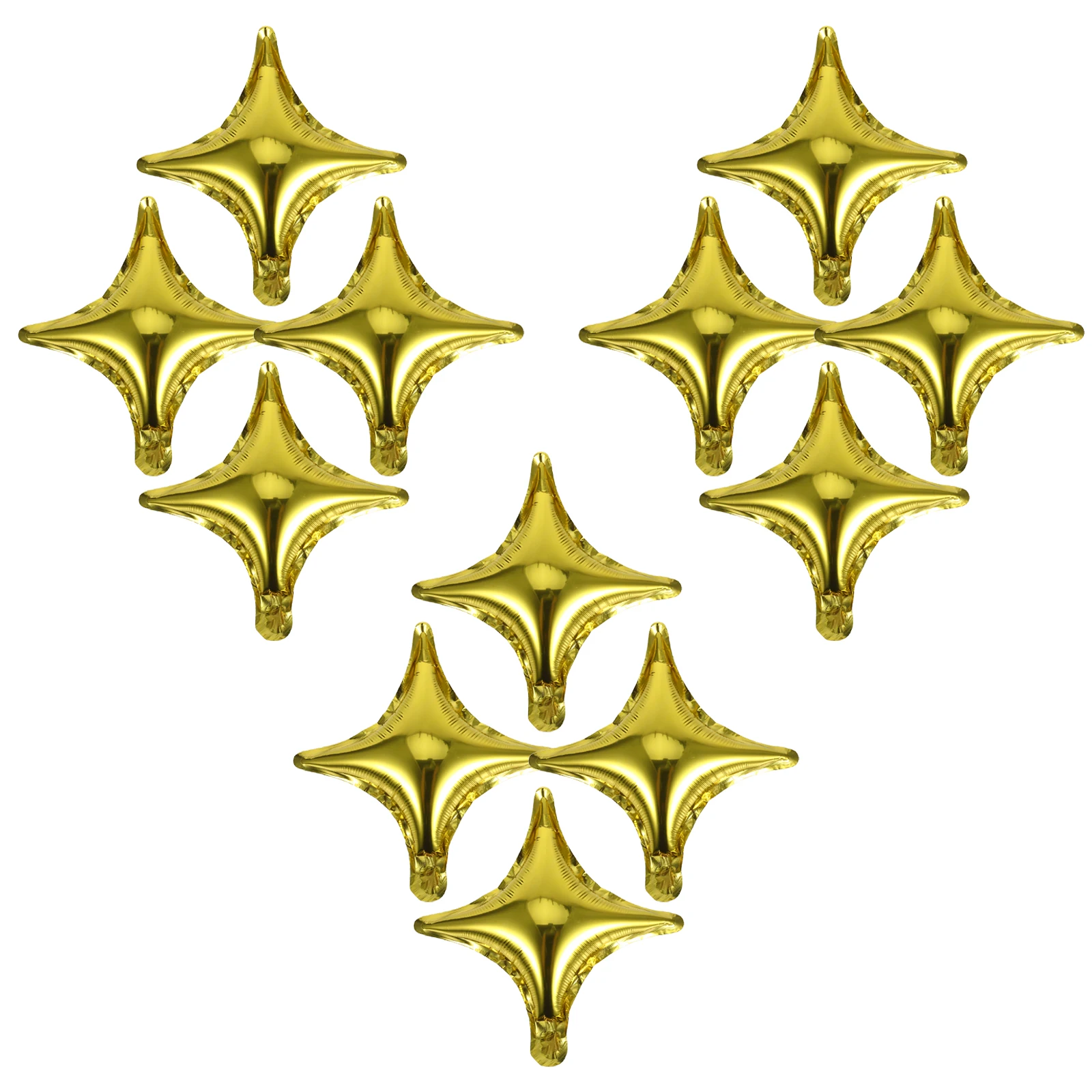 

20 Pcs Balloon Four-pointed Star Balloons for Party Decoration Aluminum Foil Wedding