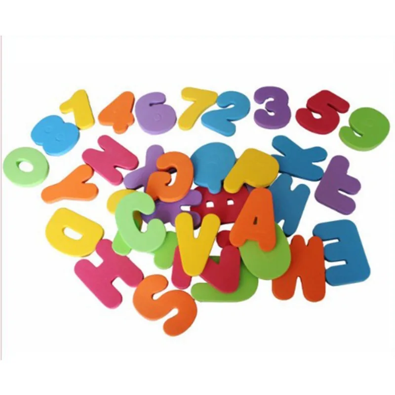 36pcs/set Alphanumeric Letter Bath Puzzle EVA Kids Baby Toys New Early Educational Kids Bath Funny Toy Bath Toys