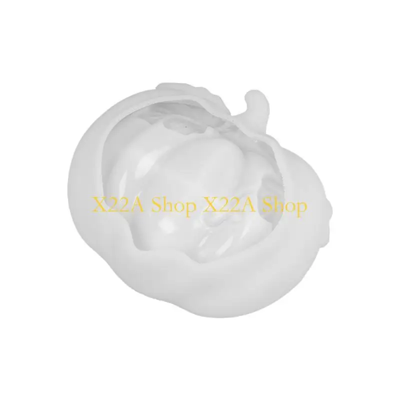 Unique Decorative Pumpkin Dish Mold for DIY Casting, Flexible Silicone Cavity for Crystal Epoxy, Resin, Plaster, or Cement