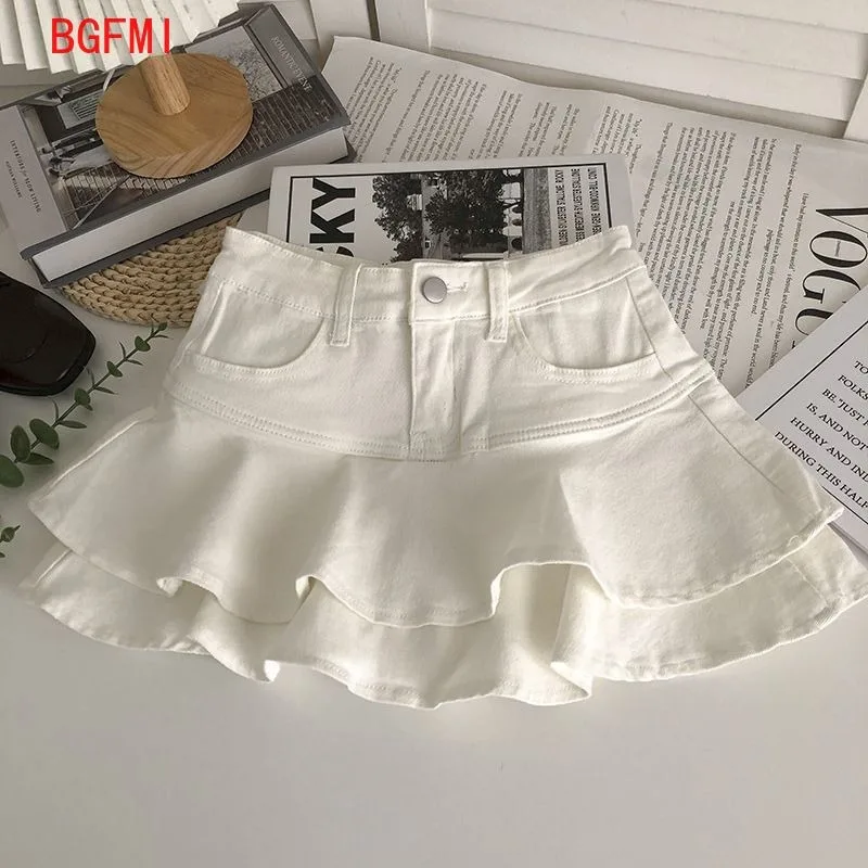 Frühling Sommer Neue Teenager kinder Kind Kurze Hosen Rock Mode Rüschen Rand Kuchen Rock Teen Mädchen Mini Culottes Kinder Kleidung