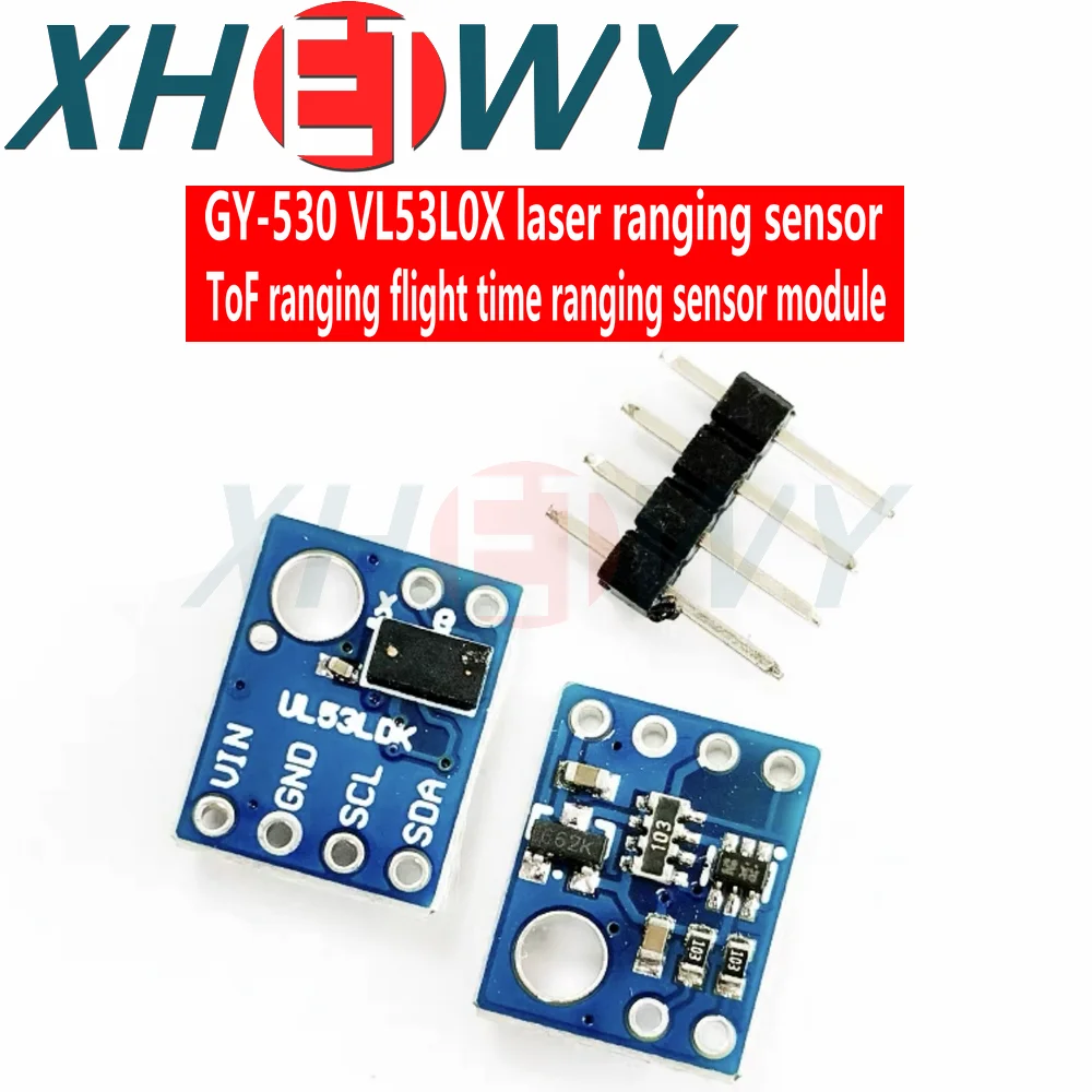 VL53L0X Time-of-Flight (ToF) Laser Ranging Sensor Breakout 940nm GY-530 GY-VL53L0XV2 Laser Distance Module I2C IIC