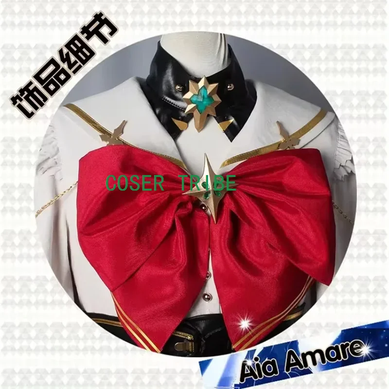 COSER TRIBE Vtuber Nijisanji EN ILUNA Aia Amare Game Suit Gorgeous Lovely Dress Uniform Cosplay Costume Halloween Party Outfit