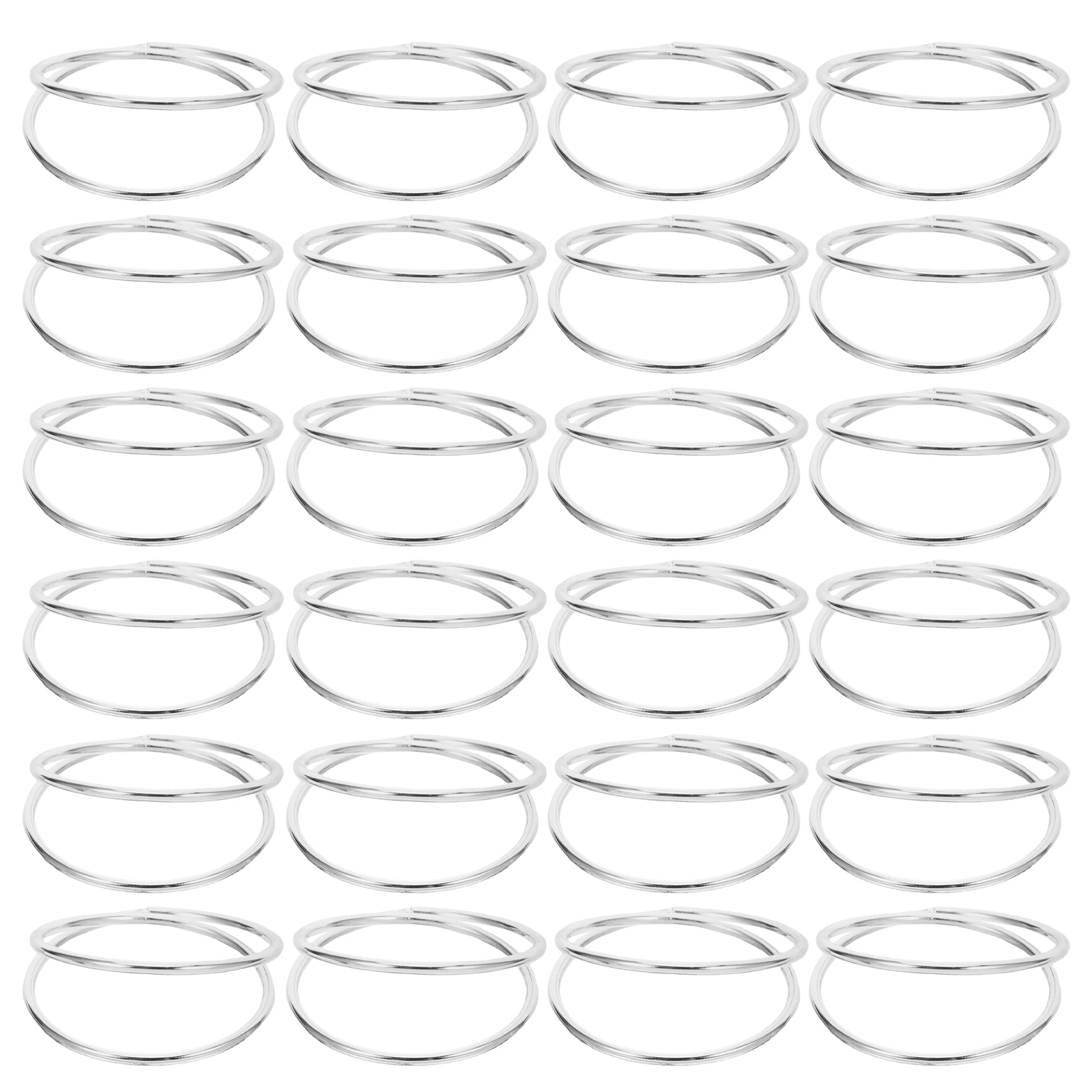 

24 Pcs Napkin Ring Buckle Rings Hotel Table Wedding Holders for Tables Banquet Decor