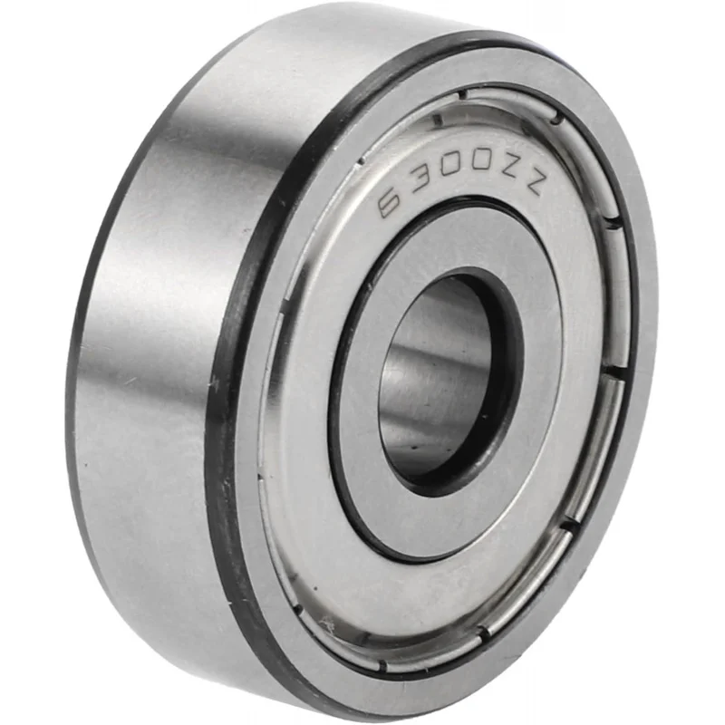 6300ZZ Deep Groove Ball Bearings P6 10x35x11mm Lubricated Bearings Double Metal Seal Silver Tone Scooter Skateboard Wheel