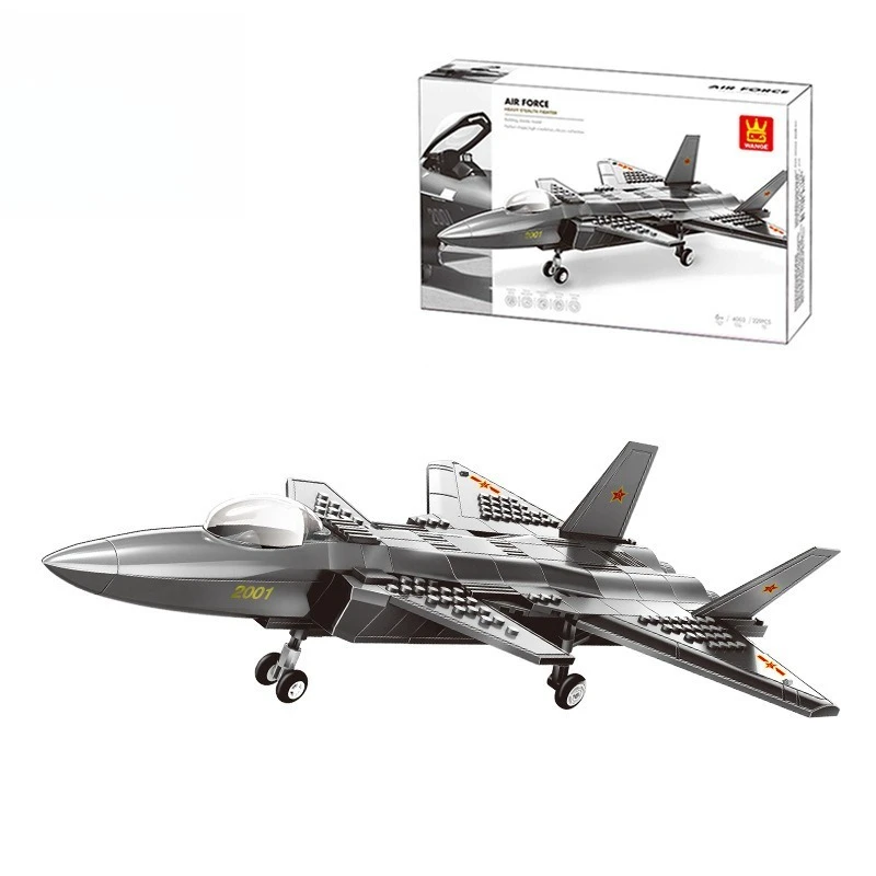 

New Style Fighter Jet Building Blocks Military Aircraft Model Bricks Assembly Toys For Boys