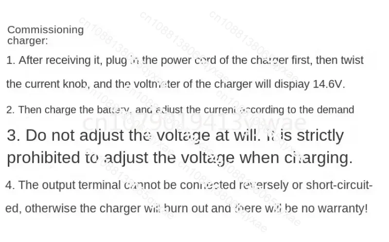 14.6V 50A Current Charger, Lithium Battery Lithium Iron Phosphate Charger, High Power RV, Inverter