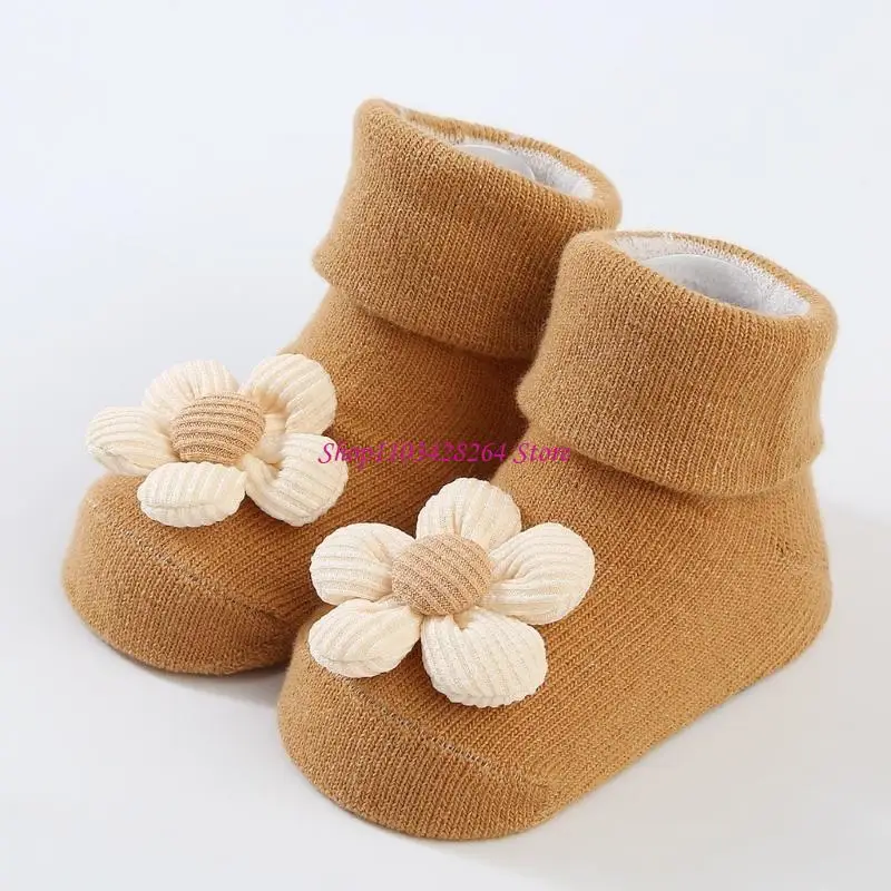 Baby Socks NonSlip Rubber Soles Socks Breathable Bowknot Socks First Walkers Shoes Infant First Walking Socks for Spring