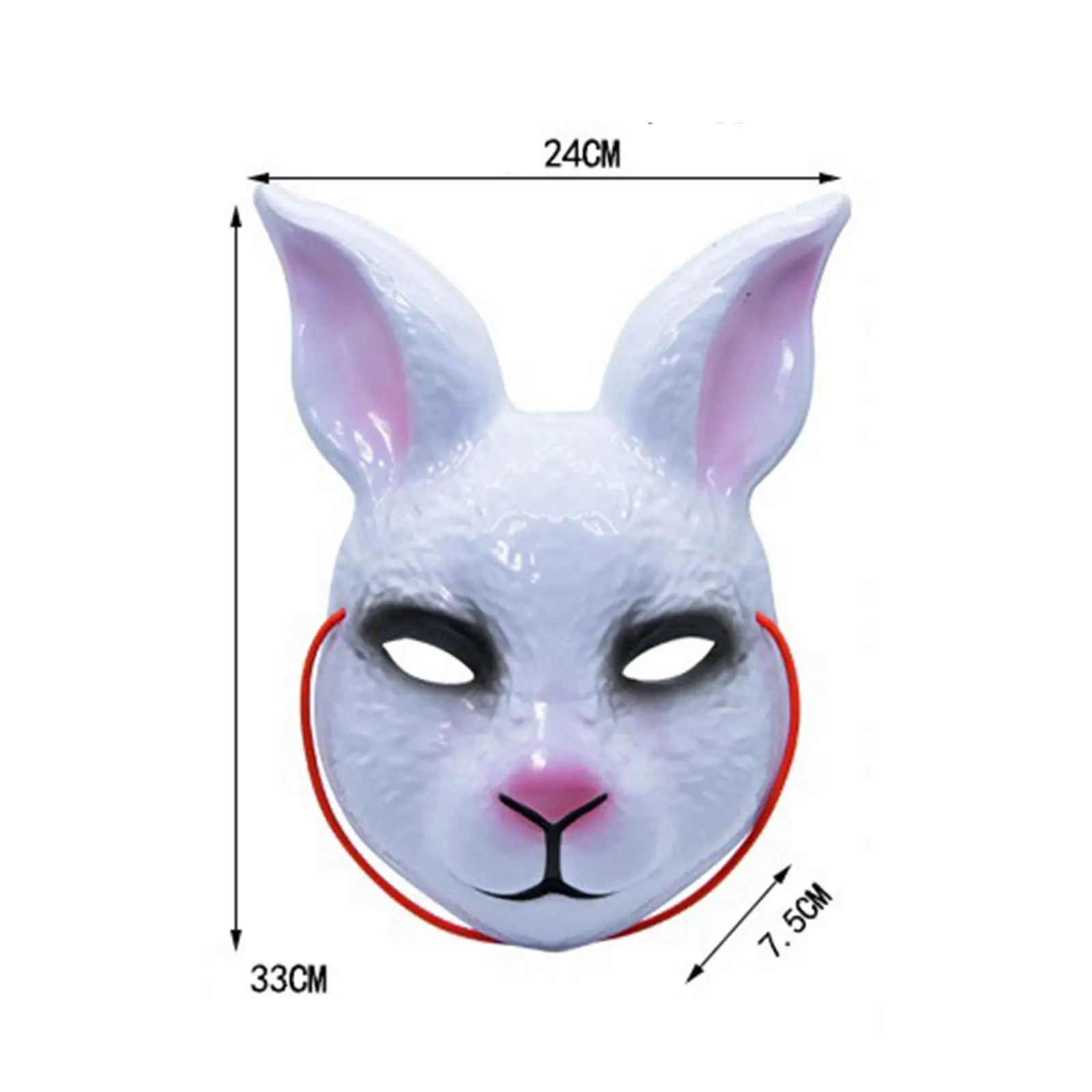 Maschera cosplay, maschera per la testa, spaventosa, maschera per animali, festa, mezza maschera per spettacoli