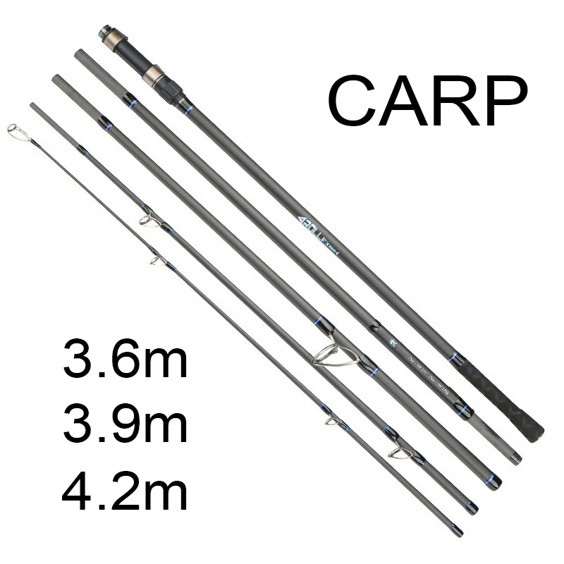 

3.6M 3.9M 4.2M 4-6 Sections 10kg CARP 40-160g Long Lure Rod Surf Spinning Fishing Rod Hard SK Carbon Fiber Distance Throwing Rod
