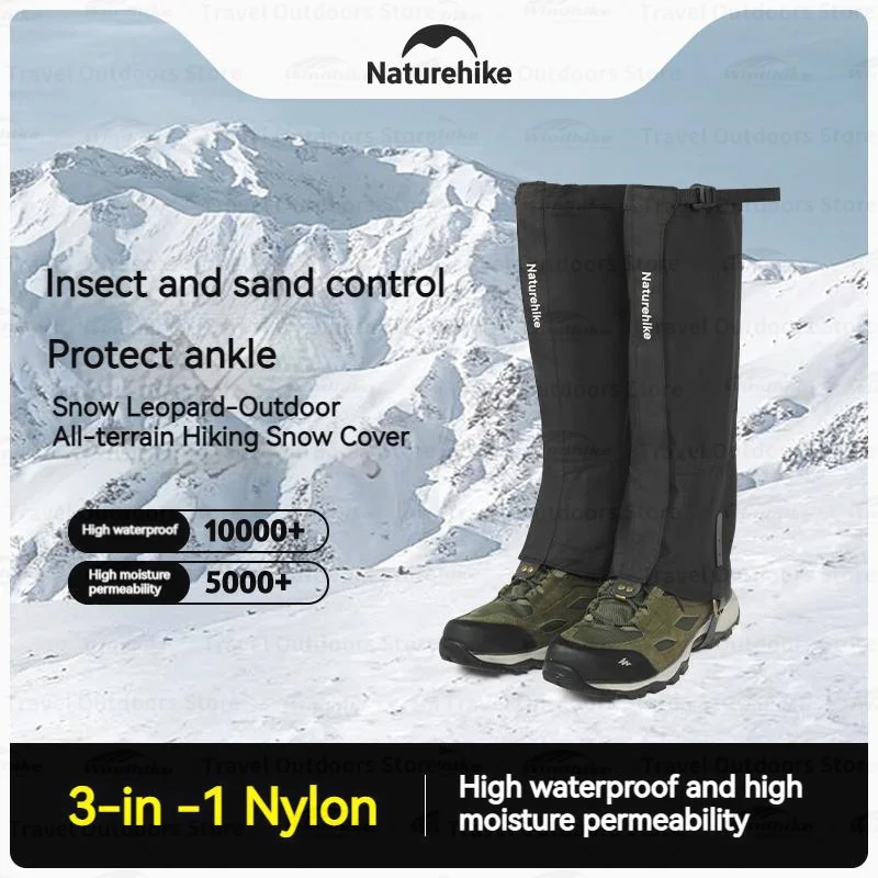 

Naturehike Gaiters Waterproof Leg with Storage Bag Snow Foot Cover Outdoor Camping Hiking Climbing Warmer Shoe Cover 10000+