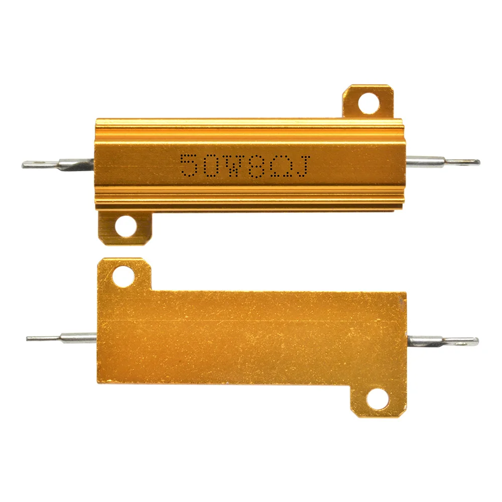 50W High-Power Wirewound Resistor Precise Resistance Values with ±5% Tolerance Durable Aluminum Shell Wirewound Resistor