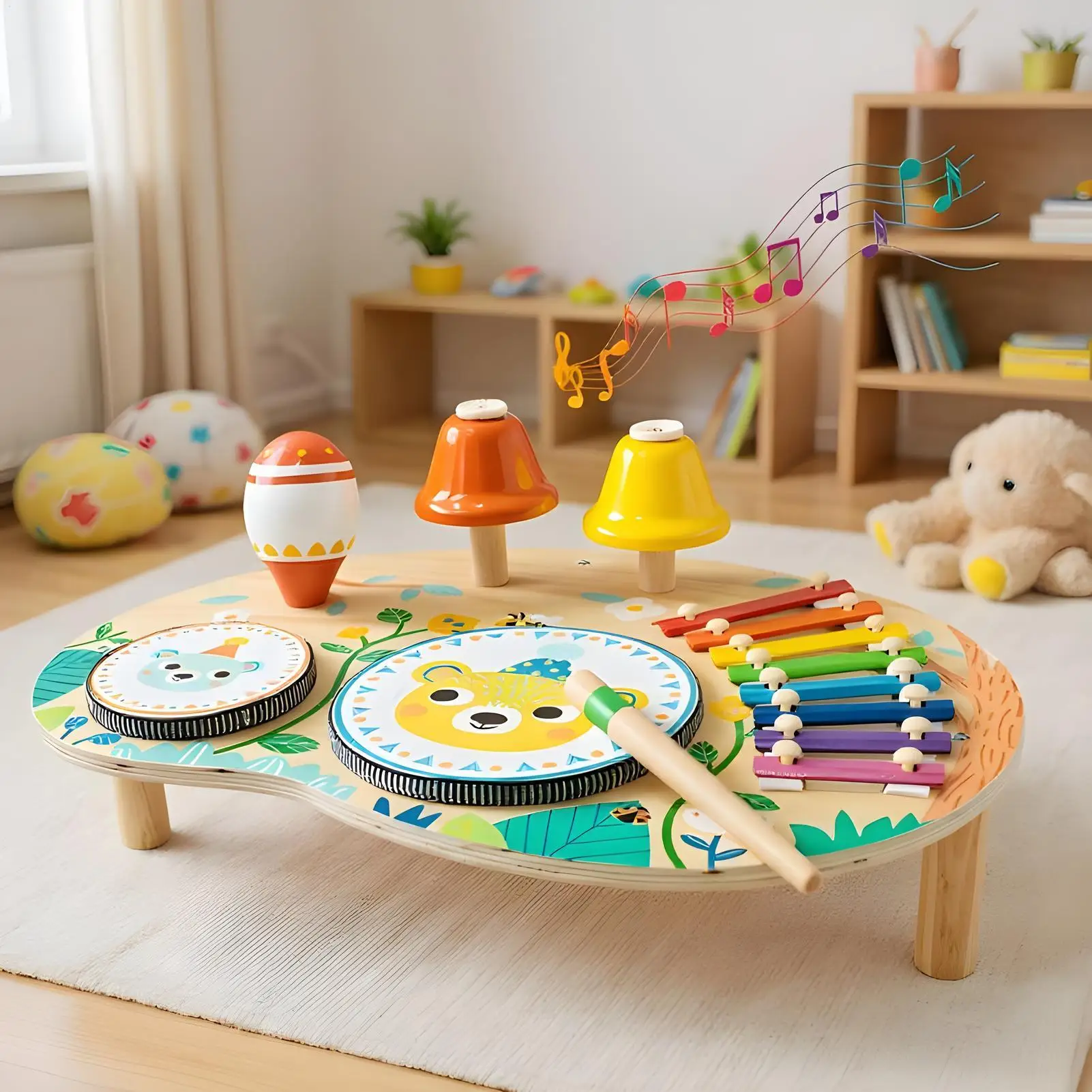 

Таблица активности для детей, деревянная детская игрушка для сенсорного обучения, игрушки для развития координации рук и глаз для 2-мя маленьких мальчиков