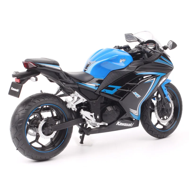 1/12 Kawasaki Ninja 250 Racing Cross-country Motorcycle Model Simulation Metal Street Motorcycle Model Collection Kids Toy Gifts