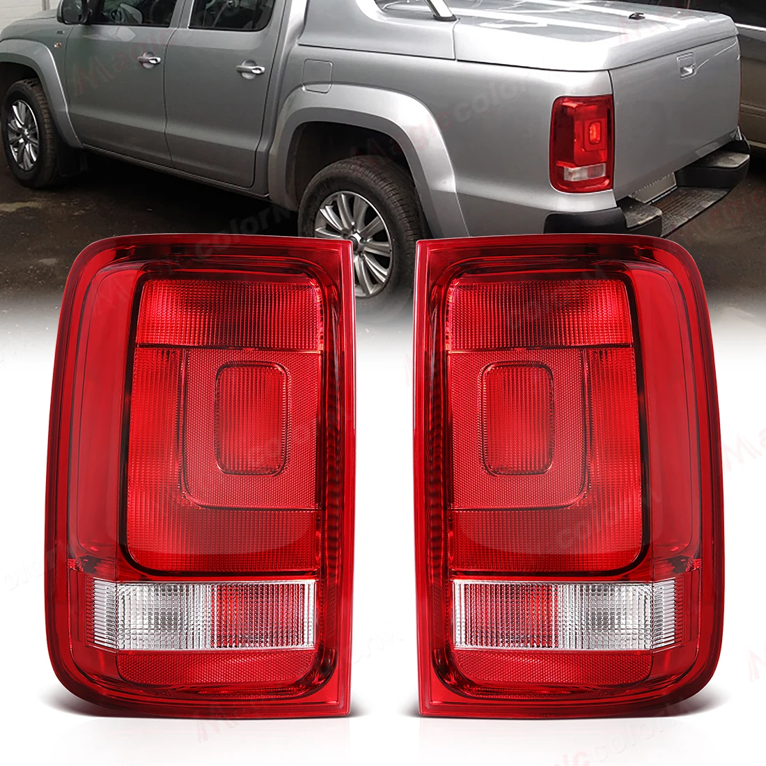 

Rear Bumper Tail Lamp For VW Volkswagen Amarok 2011-2022 Taillight Reversing Turn Signal Warning Lamp No Bulb Car Accessories