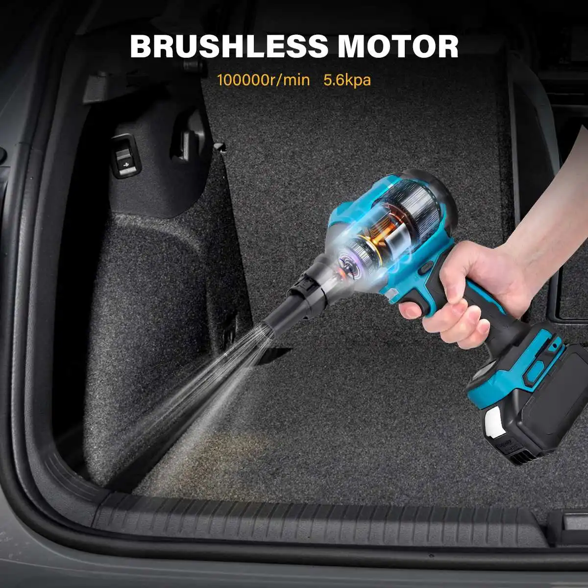 VIOLEWORKS Brushless Electric Air Blower 100000RPM High-Speed Dust Remover Wireless Cleaning Sweeper for Makita 18V Battery