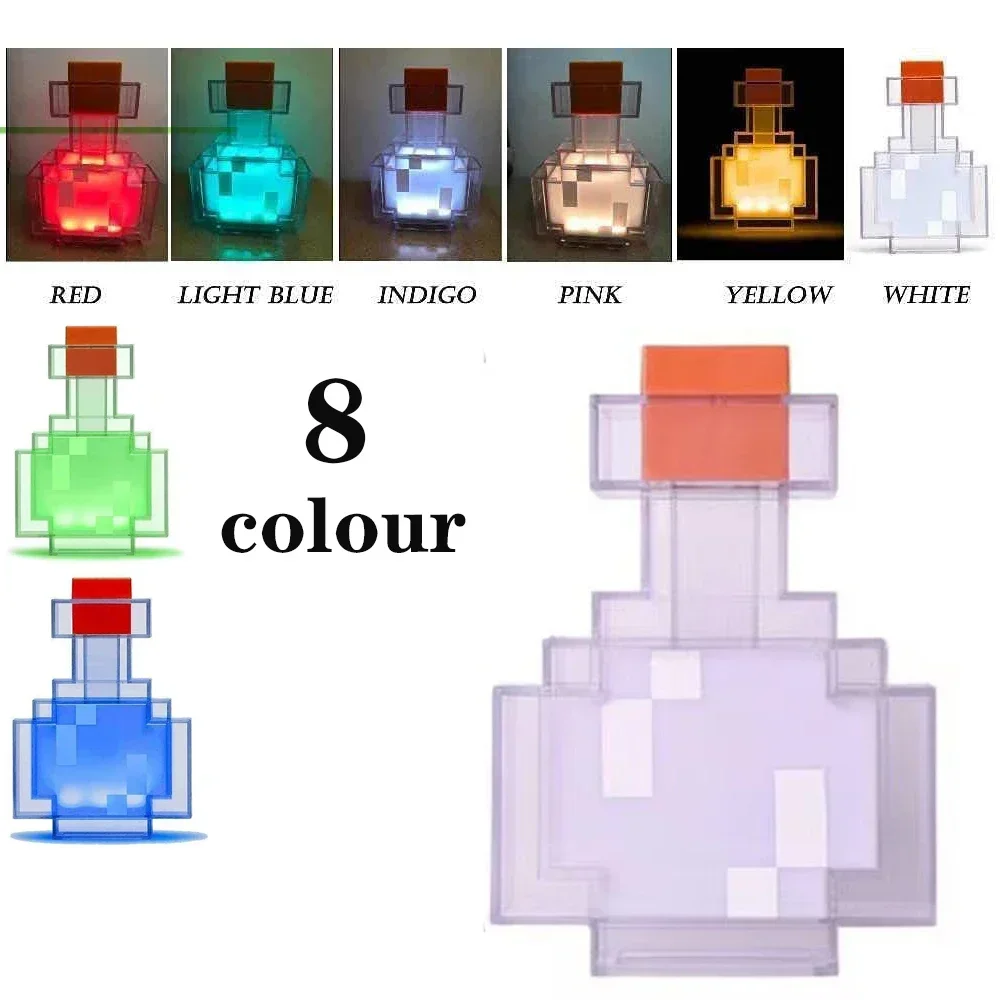 Brownstone Torch LED Lamp Potion Bottle Light USB Rechargeable Night Light Kids Xmas Gift Table Lamp Living Room Bedroom Decor