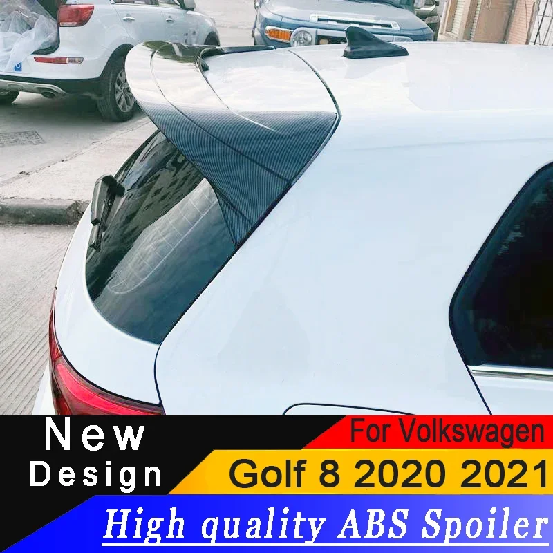 

For Volkswagen Golf 8 Mk8 2020 2021 ABS Brand New Spoiler Suitable for VW Golf VIII ordinary models Rear Roof wing