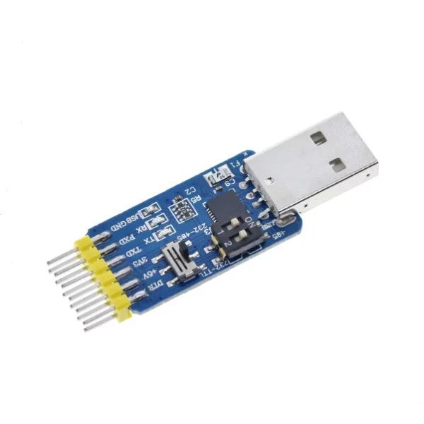 6-in-1 Multi-Function Serial Module CP2102 USB to TTL 485 232 Interconvertible 3.3V/5V Compatible