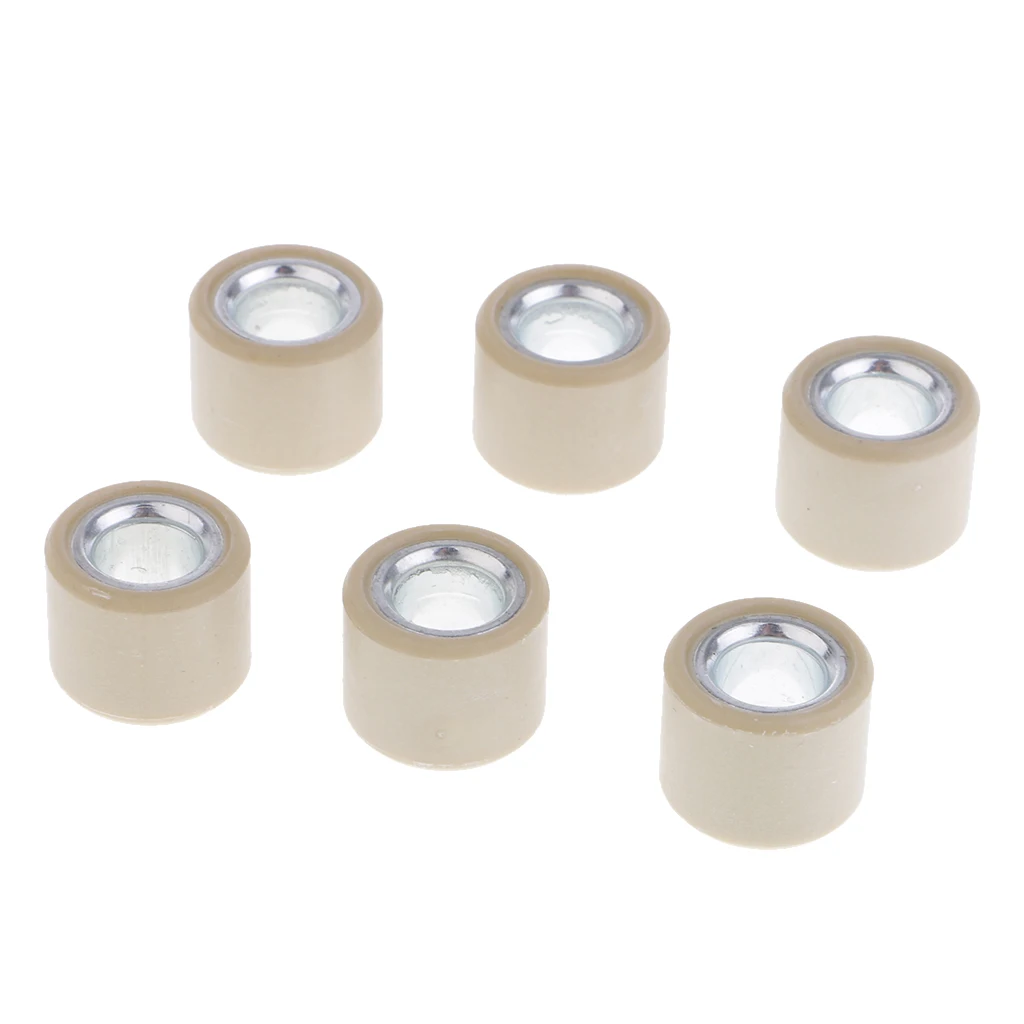 6Pcs Variator Roller Weight 8.5g for GY6 50cc 80cc Chinese Scooter 16x13mm