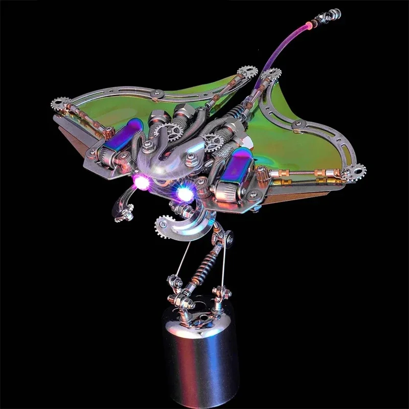 Mechanical Manta Ray 3D Puzzles Devil Fish Metal Model Building Kits for Adults Kids DIY Assembly Toy Gift