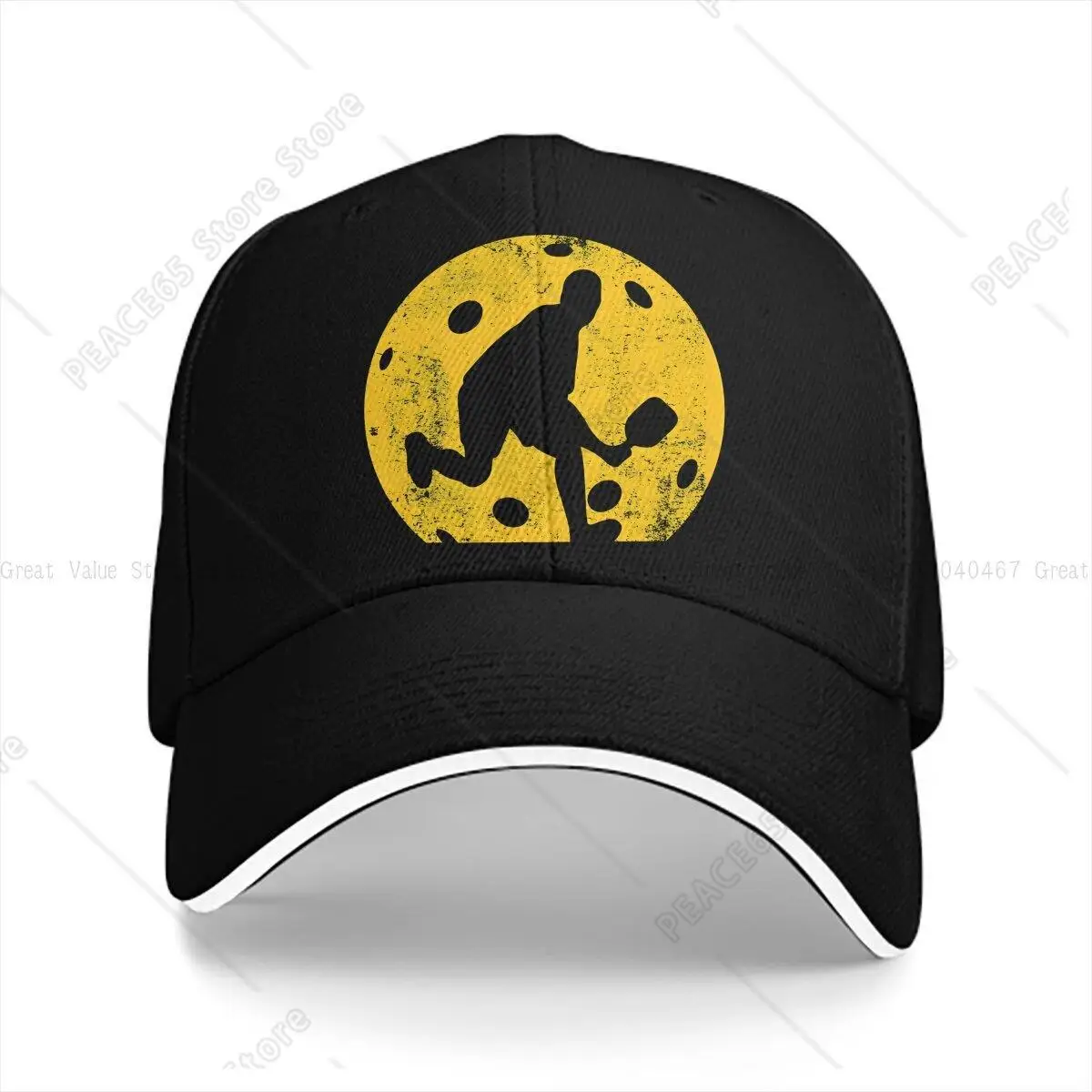 

Sports Cap Sun Visor Player Silhouette Hip Hop Caps Pickleball Sports Cowboy Hat Peaked Hats