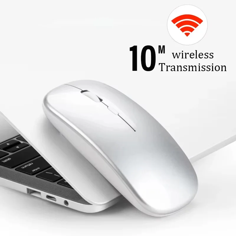 Dual Mode Wireless Mouse Type C Rechargeable 1600 DPI Silent Ergonomic Portable Office Mouse For MacBook Tablet Laptop