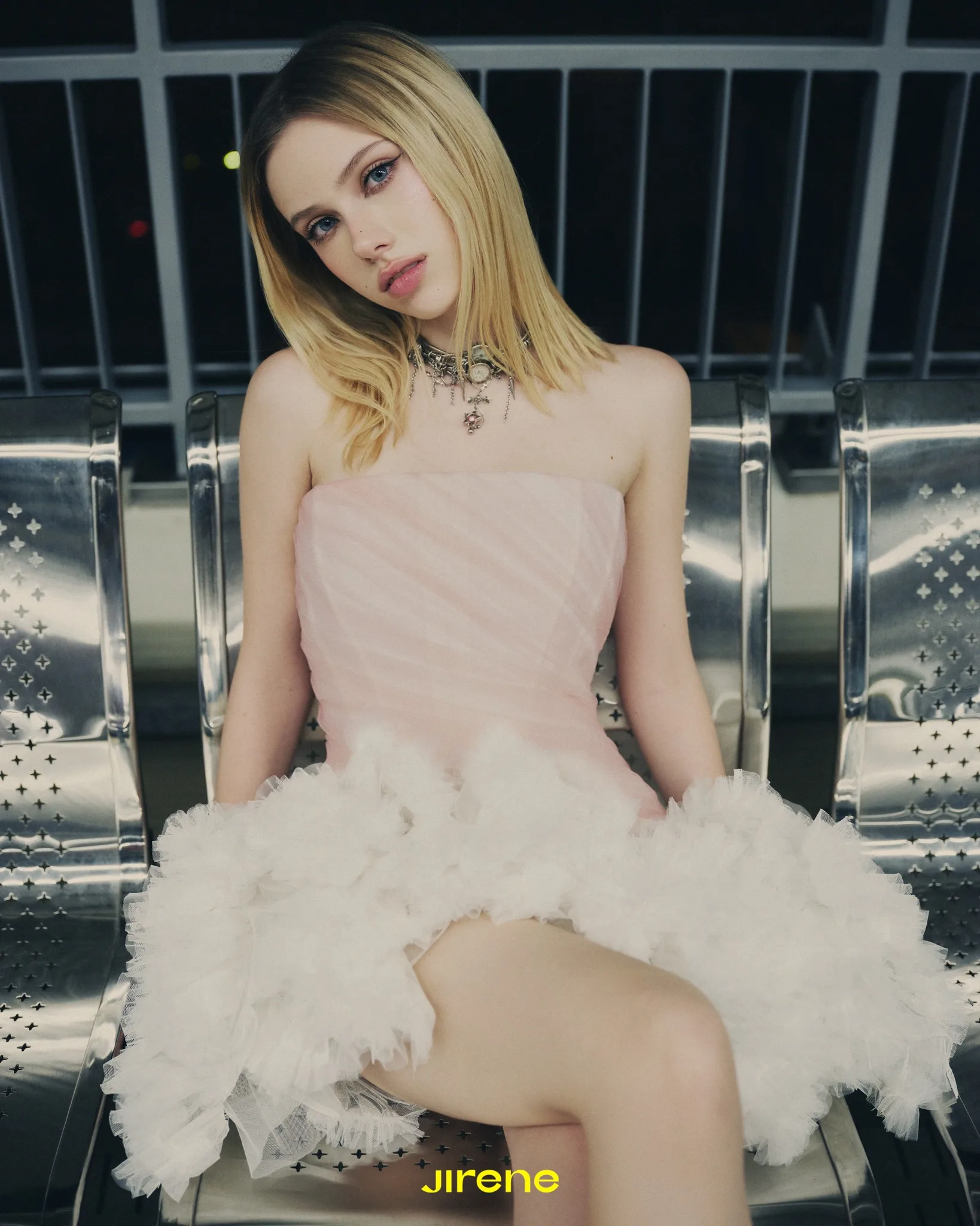 Dreams Ruffled Tulle ชุดสั้น Chic ผู้หญิงชุดราตรีจีบ Cloud ตาข่ายน่ารักผู้หญิง Party Night ชุดมินิชุดที่กําหนดเอง