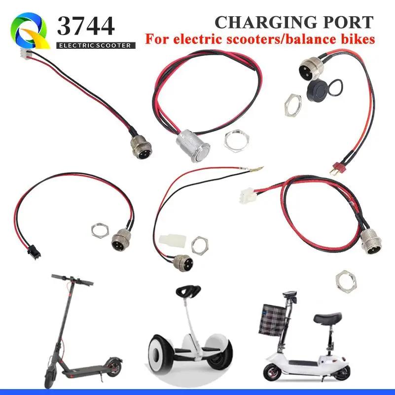 

GX16 2Pin 3Pin to XT60 Aviation Plug Cable Male Female Charging Port f ZERO 8X/10X/11X Electric Scooter Socket Plug Accessories