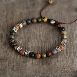 Men Bracelets Steampunk Beads Macrame Bracelet Friendship Lovers Couples Adjustable Bracelet Bijoux Jewelry Wholesale