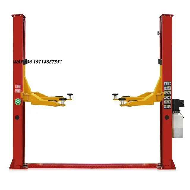 High Quality Captain S-45E Two Post One Cylinder Hydraulic Car Lift 1800mm Lifting Height 2.2KW Multi-Voltage Motor CE Certified