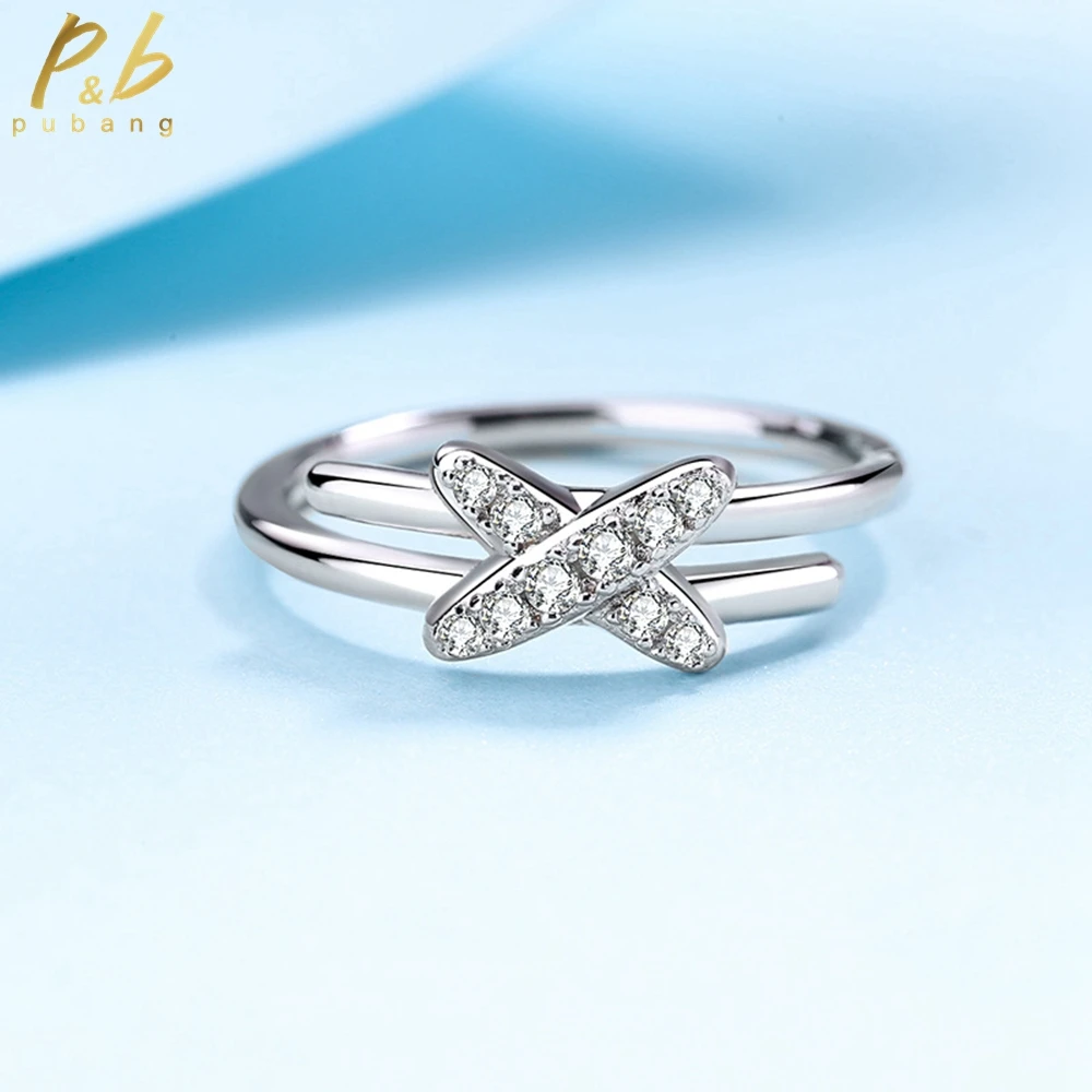 

PuBang Fine Jewelry 100% 925 Sterling Silver Real Moissanite Cocktail Diamond Ring for Women Engagement Party Gift Free Shipping