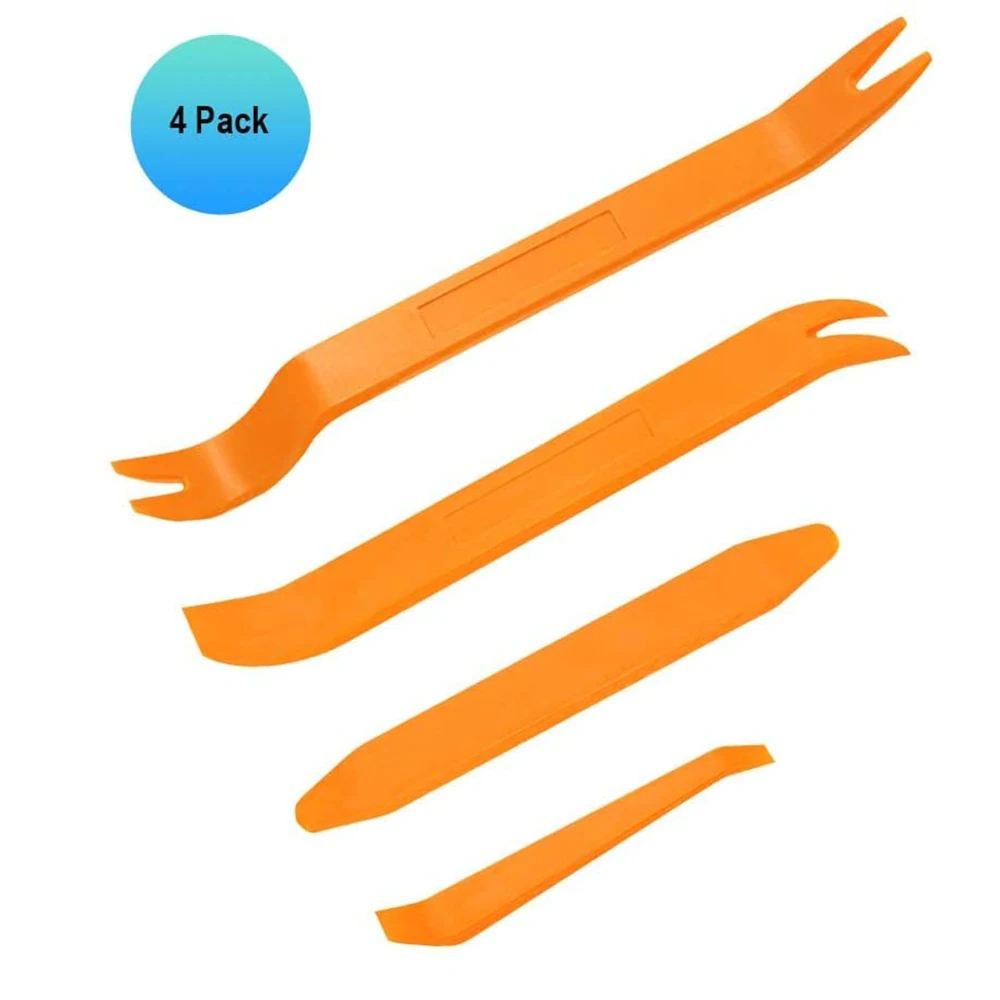 A36T-4Pcs 자동 트림 제거 도구 세트 자동차 인테리어 도어 패널, 트림, 오디오 및 대시보드 해체 스퍼저 프라이 키트