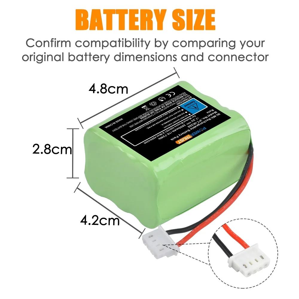 2600mAh Battery IRT-4408927 for iRobot Mint 4200, Mint 4205,4000 Series, Braava 320, Braava 321 Robotic Vacuum Cleaner