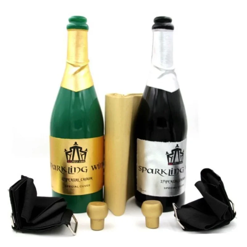 New Vanishing Champagne Bottle ( Green Color) Magic Tricks Accessories,Stage Magic Props,Close Up Illusions Gimmicks Magician